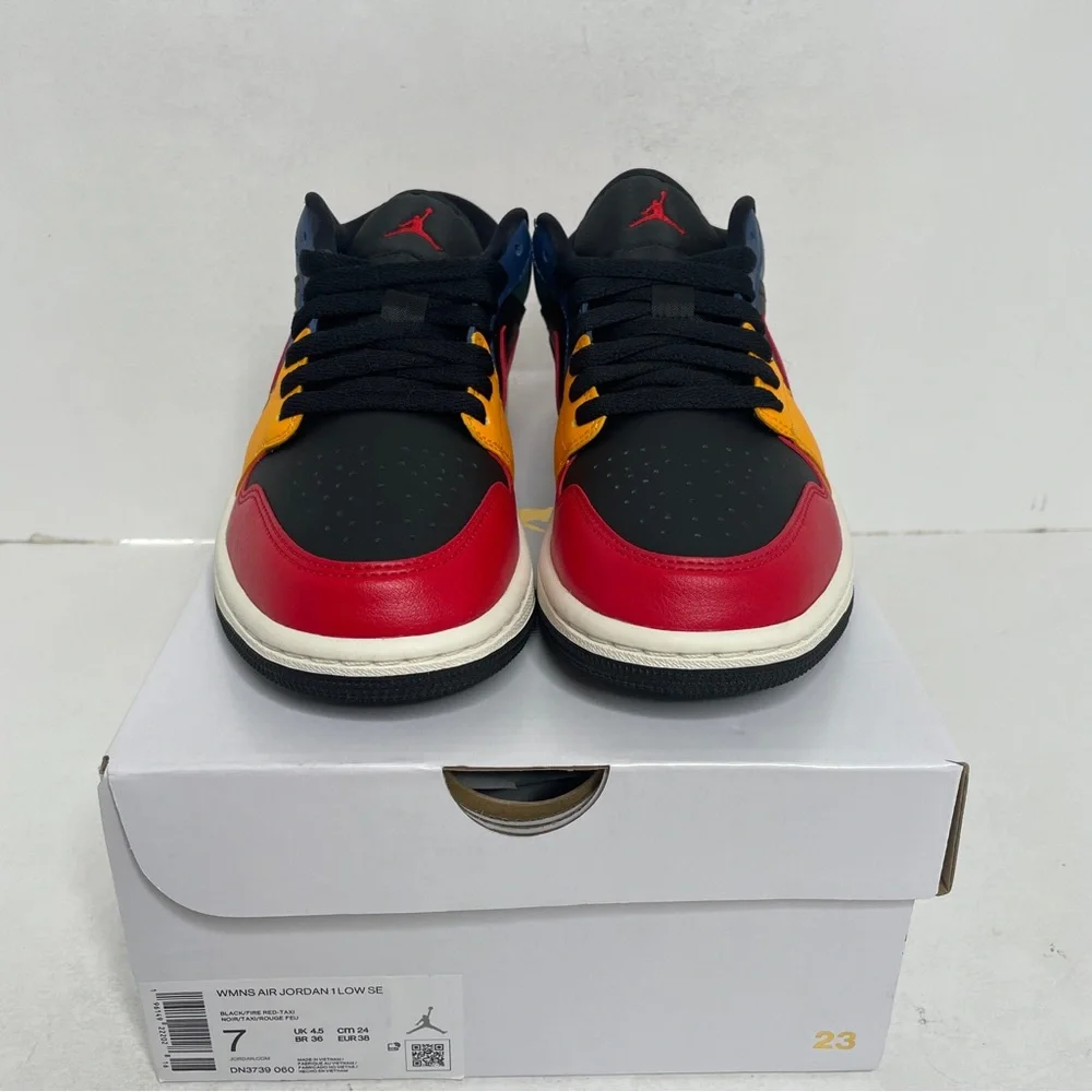 Nike Air Jordan 1 Retro Low SE WMNS “Black Multi-color” 2022 - Picture 2 of 4
